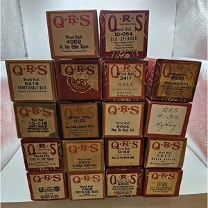 Lot of 18 QRS Player Piano Rolls